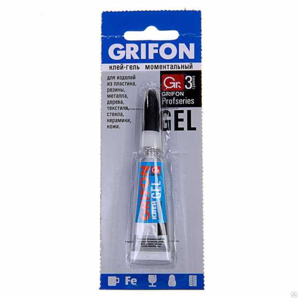 Клей-гель момент. универ. GRIFON, 3г. в инд.уп 9024/1