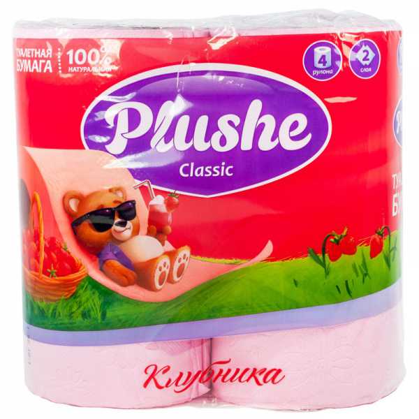 "Бумага туалетная ""PLUSHE Classic"" (4шт/12уп)"