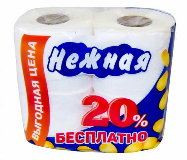 Бумага туалетная "Экономичная" Нежная 4рул.