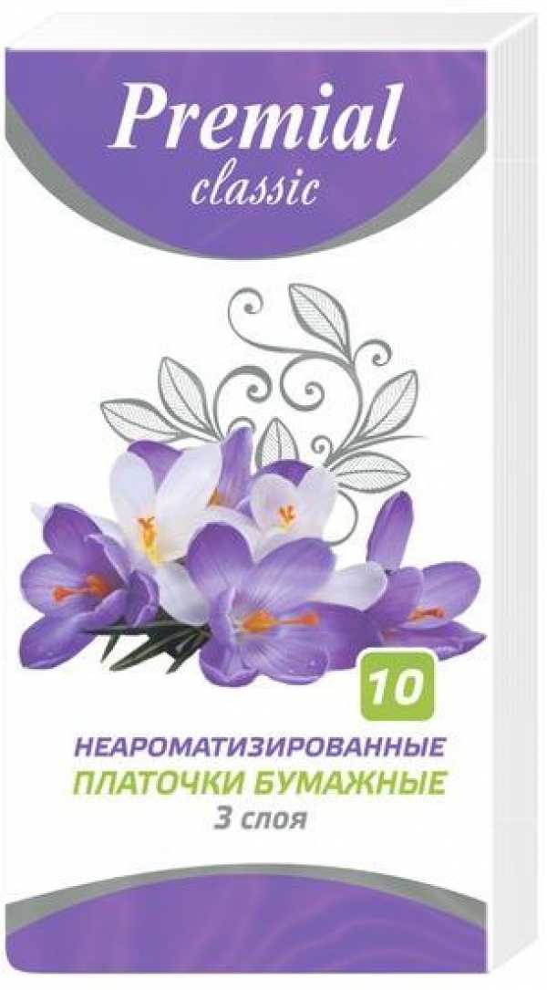 Платочки бумажные PREMIAL (6шт/1уп/40уп) 3162/001