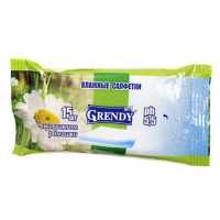 Салфетка влажная "GRENDY" 15шт