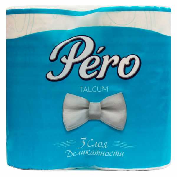 Бумага туалетная "PERO" 3-х сл (4шт/21уп)