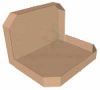 Коробка для пирога 390*250*60 Т23 серая (50шт/1уп)